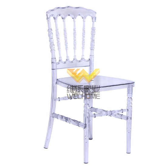 Transparent acrylic Napoleon chair for wedding/event